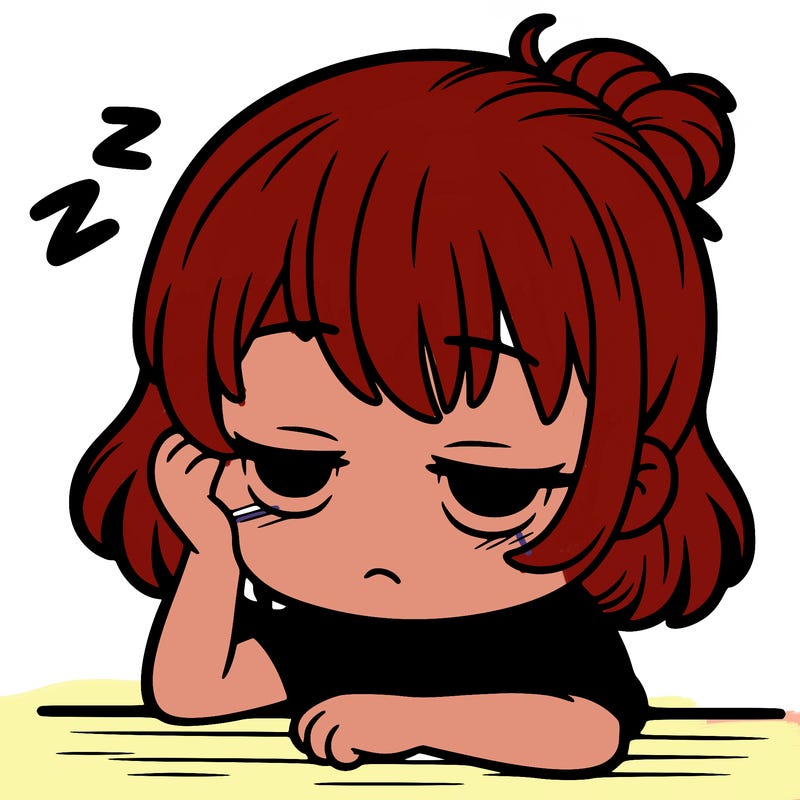 tired girl