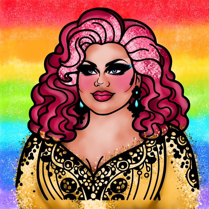 realistic plus size drag queen