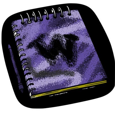 a blank sketch pad