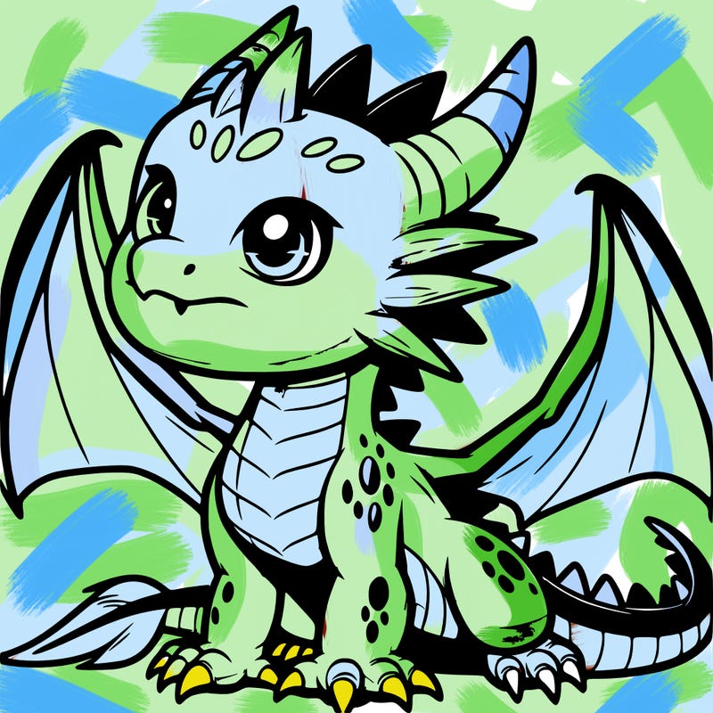 fierce baby night dragon