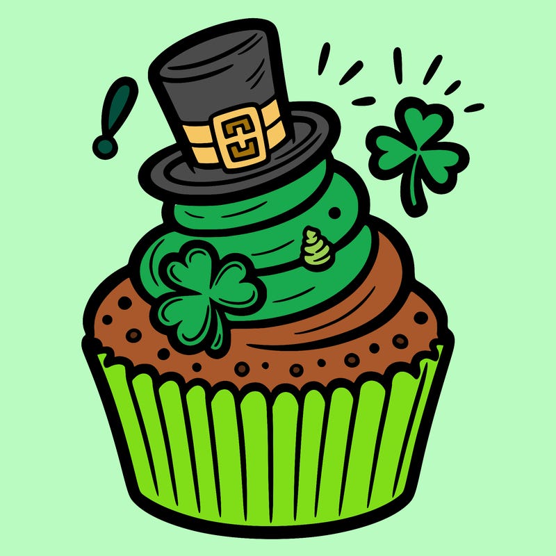 saint patrick’s day cupcake