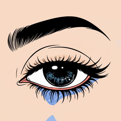 eye closed realistic