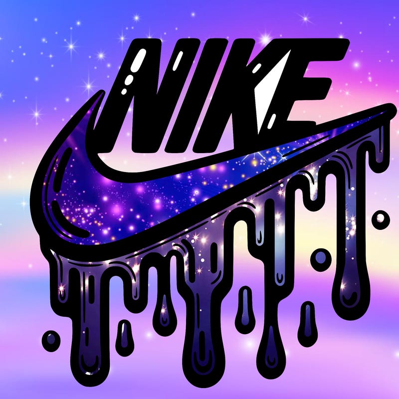 dripping nike logo