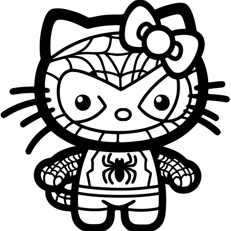 hello kitty x spider man