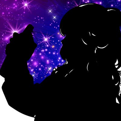 a realistic girl spray, painting