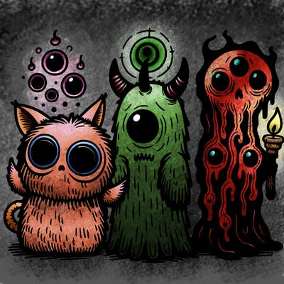 creepy cute mystical creatures