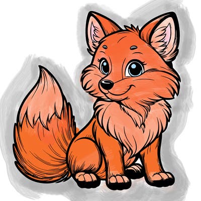 realistic fox