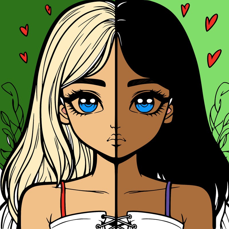 realistic girl split