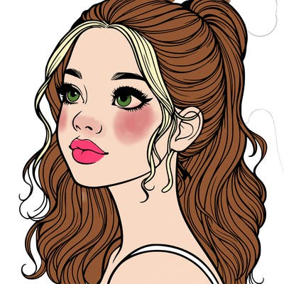 beautiful realistic girl