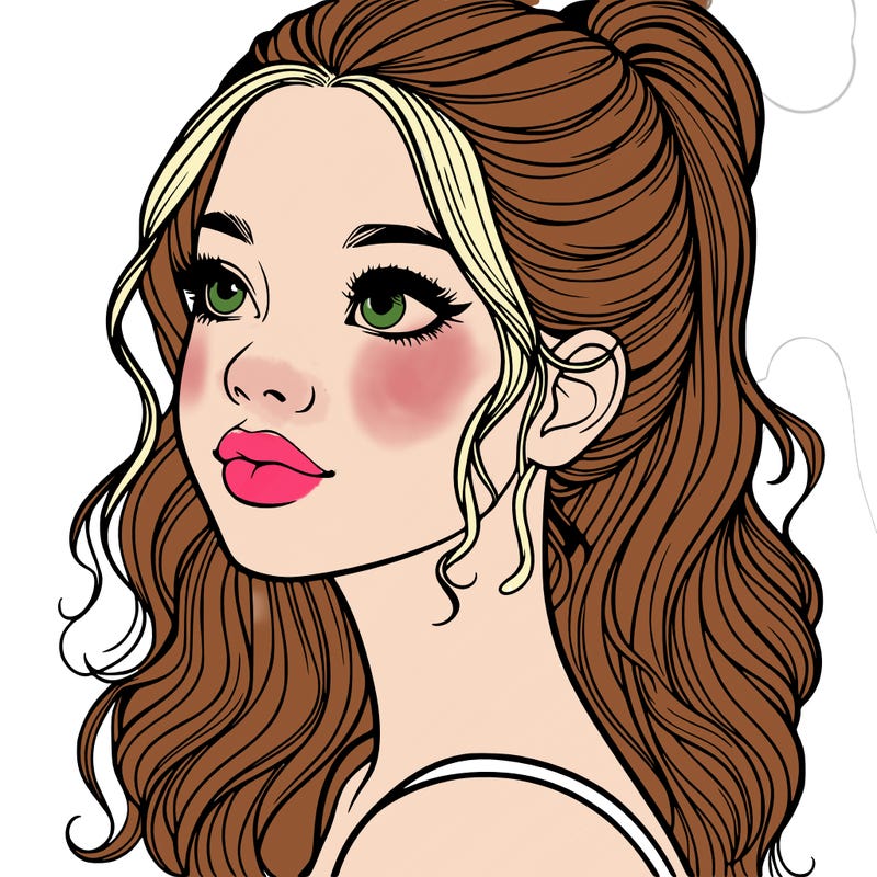 beautiful realistic girl