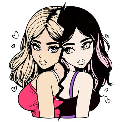 realistic girl split