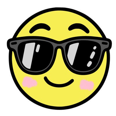 emoji with sunglasses