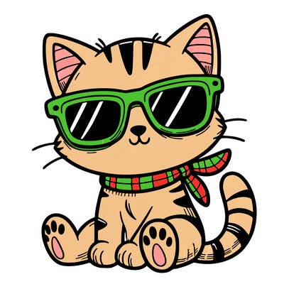 cat with sunglasses