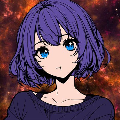 pretty realistic anime girl with short hair