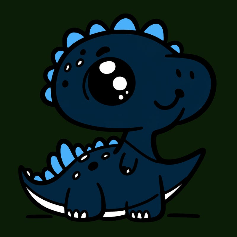 cute easy dinosaur