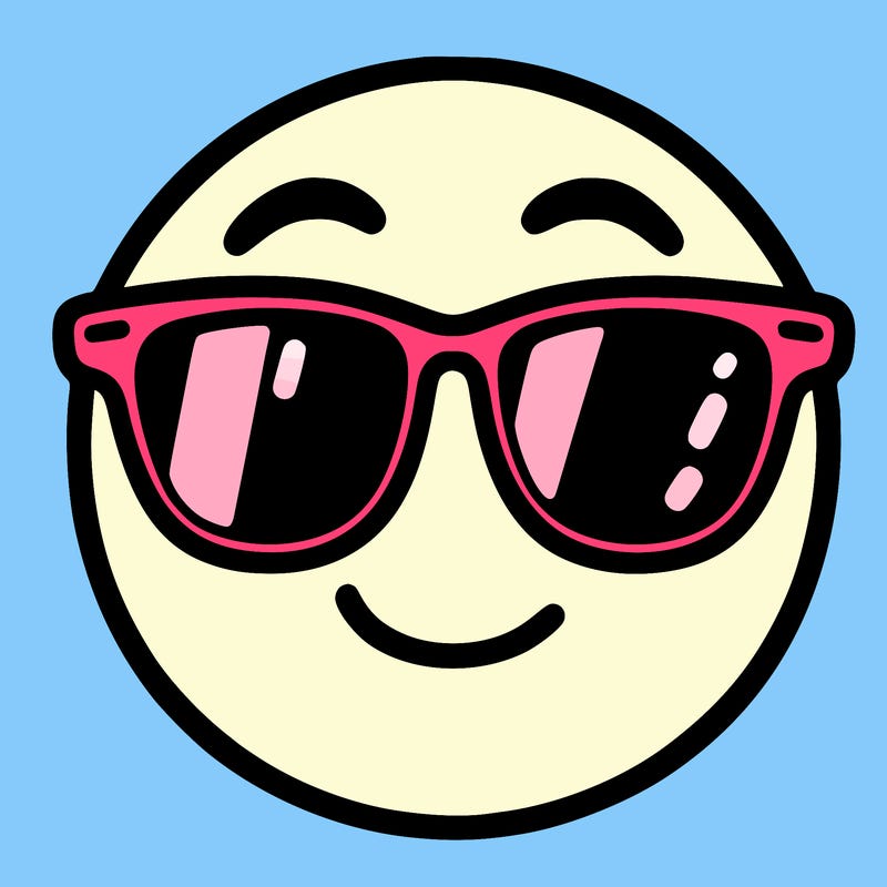 emoji with sunglasses