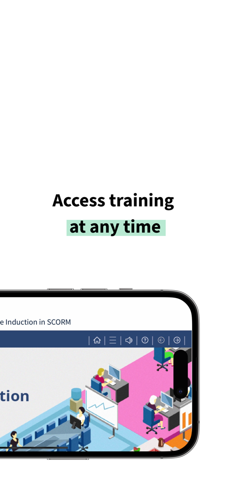 Avetta Workforceアプリの現場導入トレーニングモジュールを表示するスマートフォン画面。