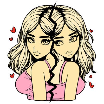 realistic girl split