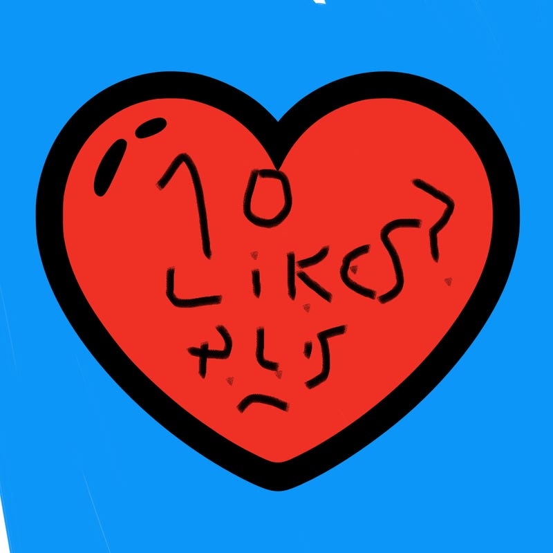 a blank heart
