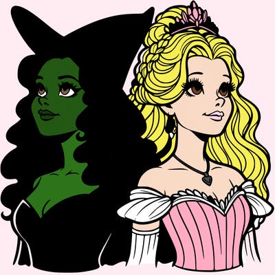 'elphaba and glinda (realistic)