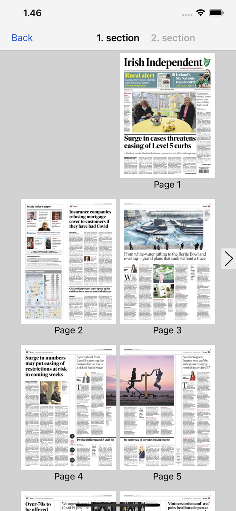 Irish Independent ePapers - Digital replica of newspaper pages in the Irish Independent ePapers app
