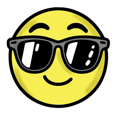 emoji with sunglasses