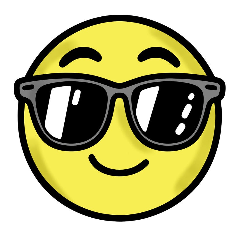 emoji with sunglasses