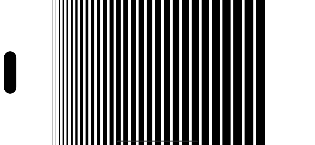 Camera Test Cards - Vertical black and white resolution test pattern for camera evaluation