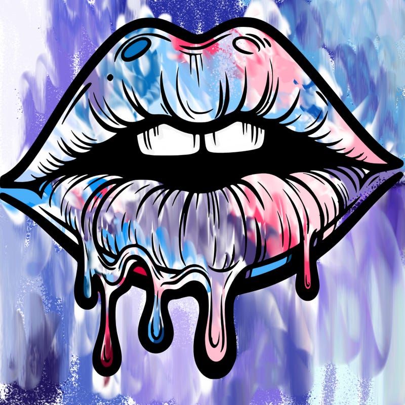 lips that look realistic and drip