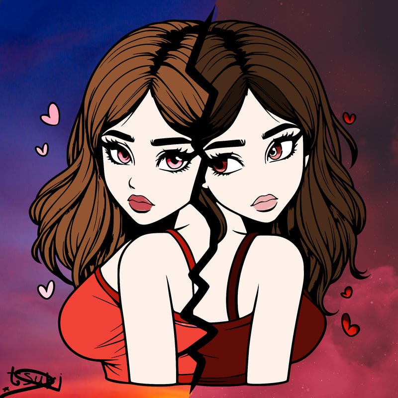 realistic girl split