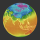 3D Global Temperature Map