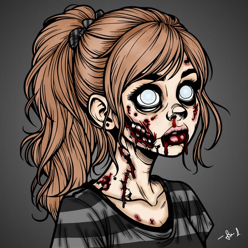 realistic zombie girl