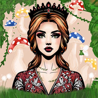 realistic beautiful queen