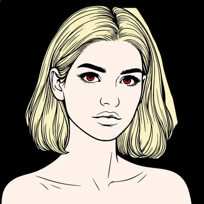 realistic portrait of woman