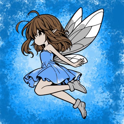 manga fairy flying