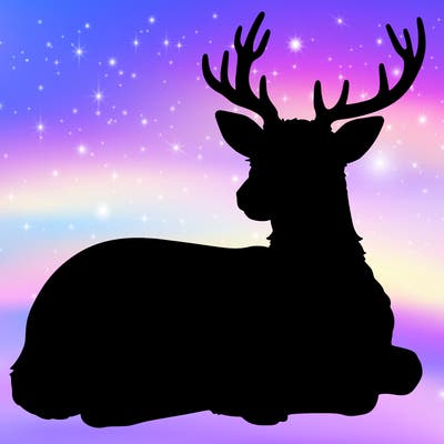 realistic deer with antlers