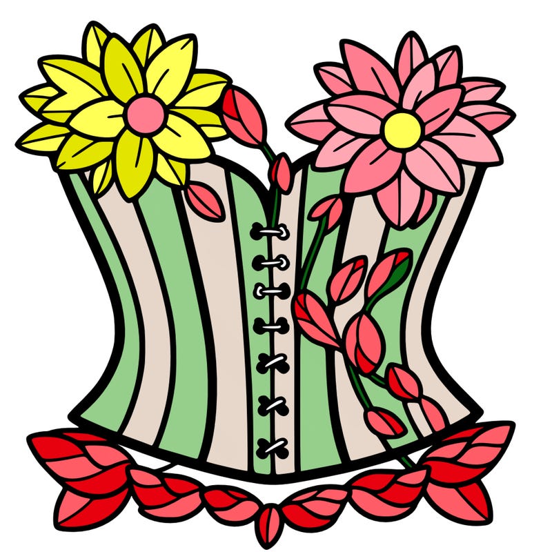 flower corset