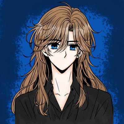 long haired manhwa pretty boy