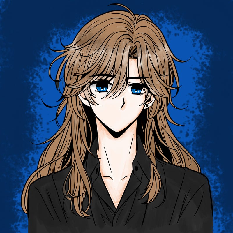 long haired manhwa pretty boy