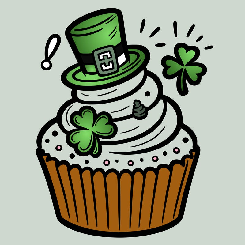 saint patrick’s day cupcake