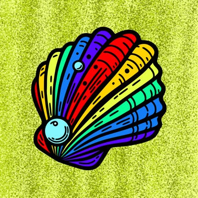 sea shell with pearl