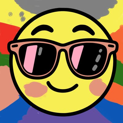 emoji with sunglasses