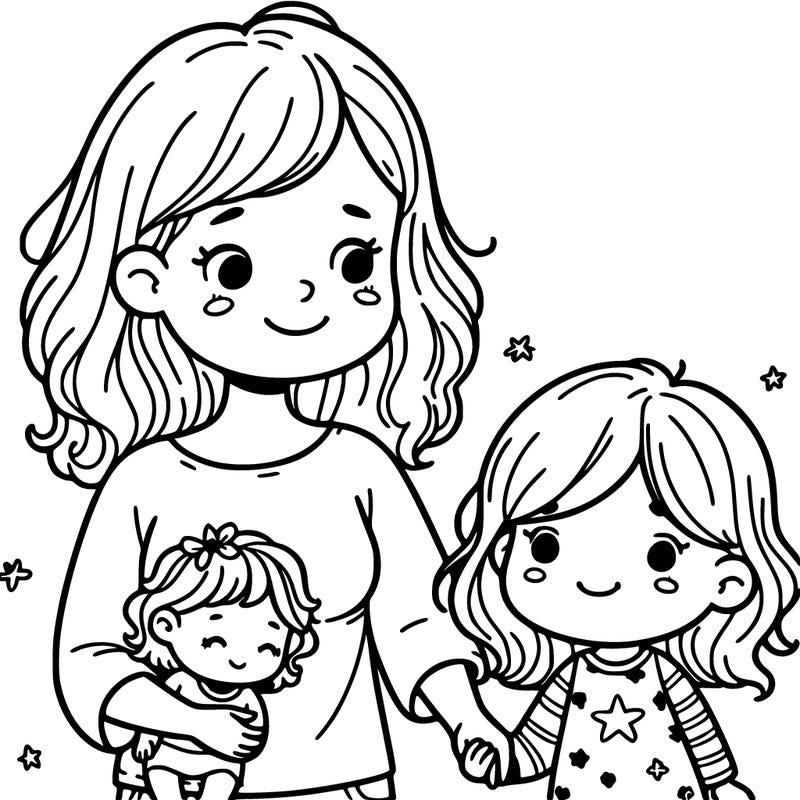 mom and  kid