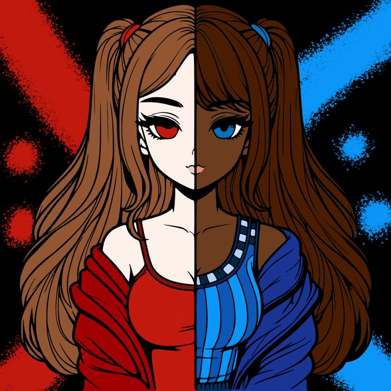 realistic girl split