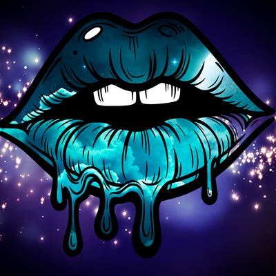 lips that look realistic and drip