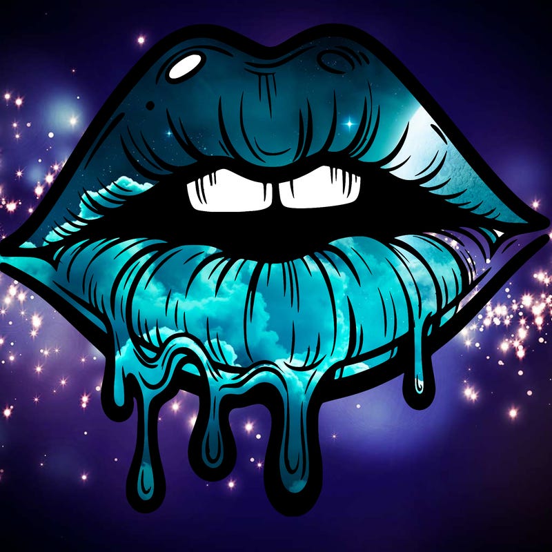 lips that look realistic and drip