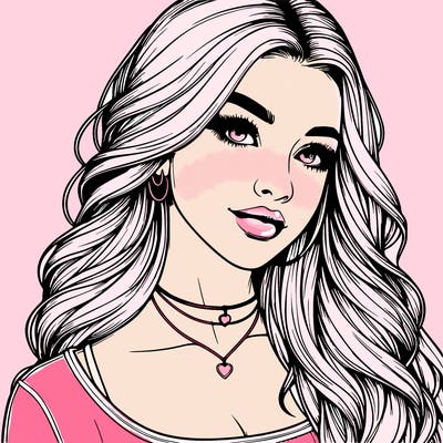 detailed realistic girl