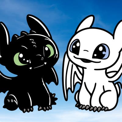 toothless and light fruy