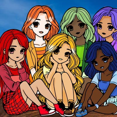 a realistic group of girls