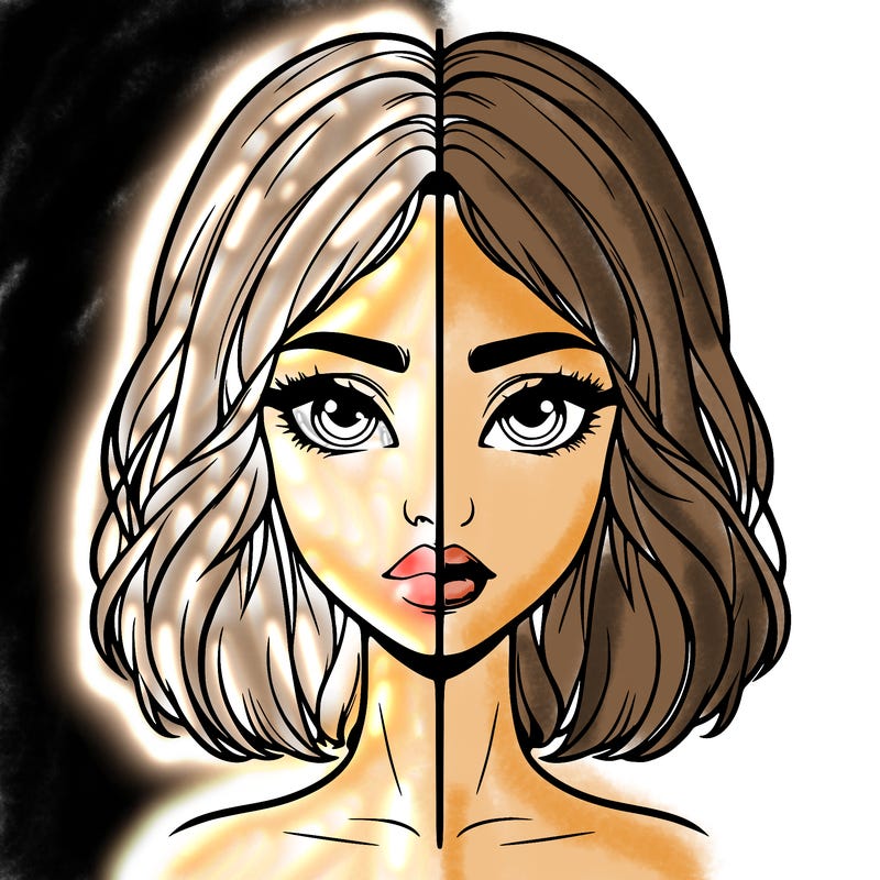 realistic girl split